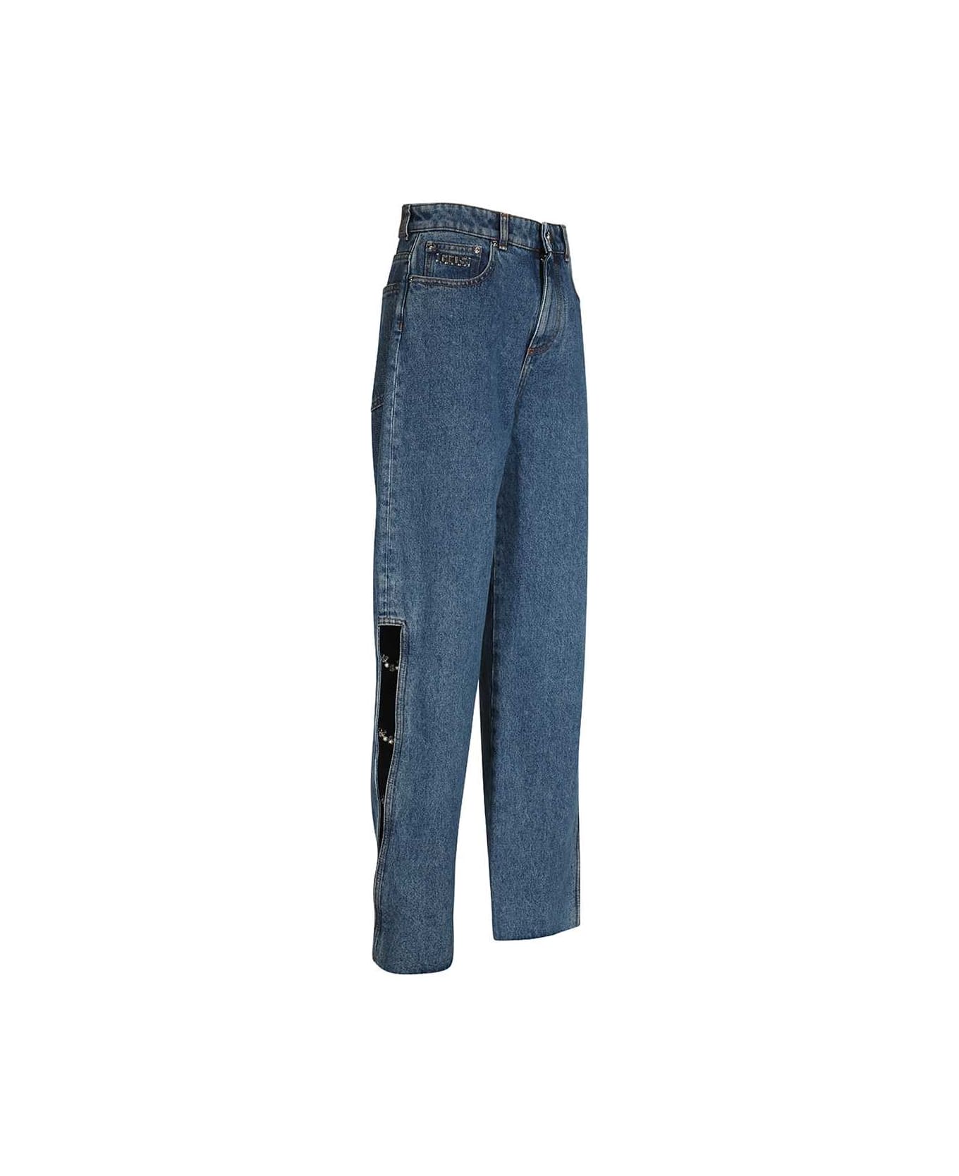 GCDS Wide-leg Jeans - Denim