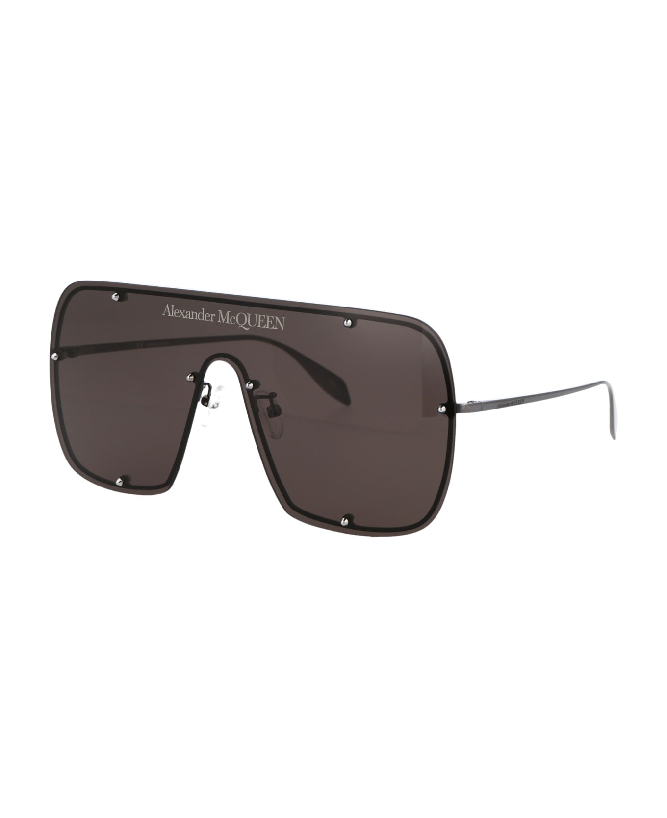 Alexander McQueen Eyewear Am0362s Sunglasses - 001 RUTHENIUM RUTHENIUM GREY