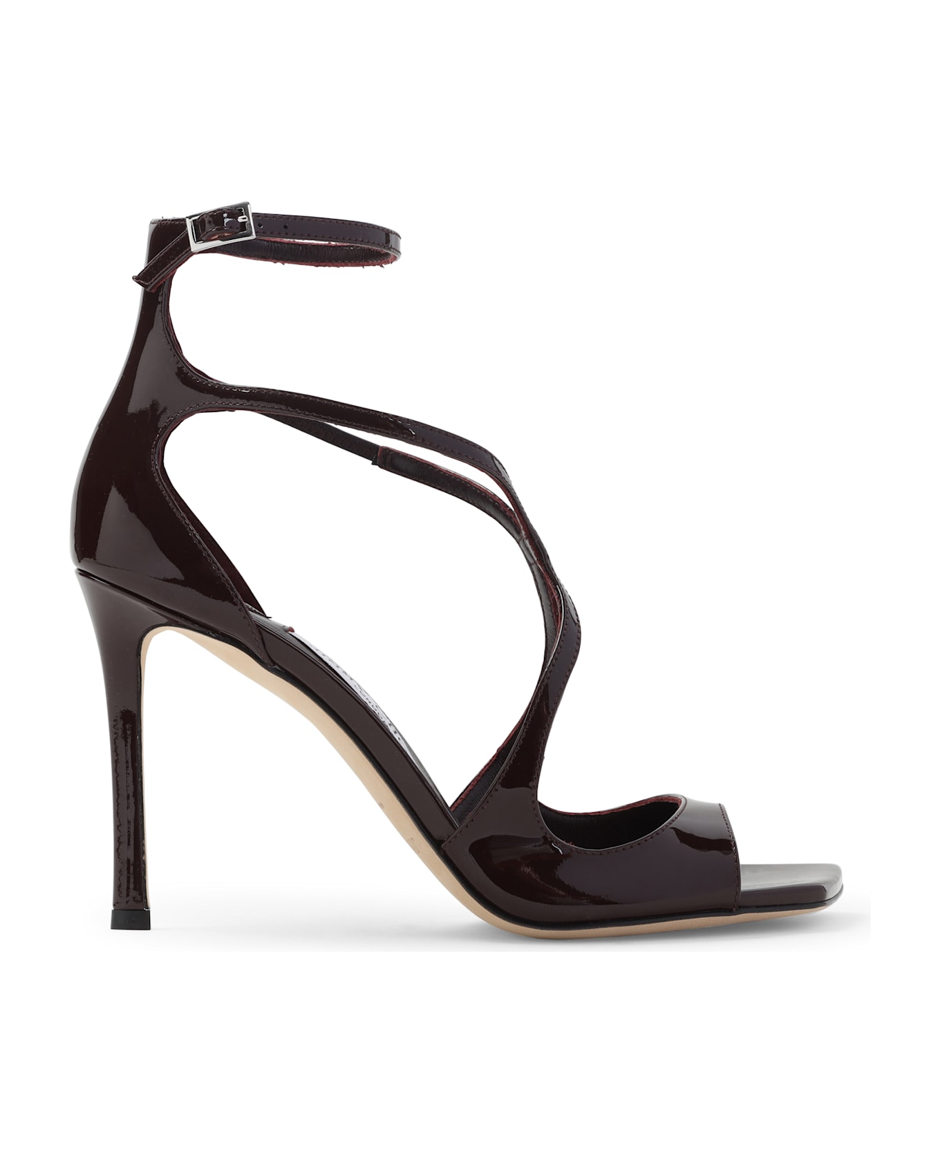 Jimmy Choo Azia 95 Sandals - Deep Merlot サンダル