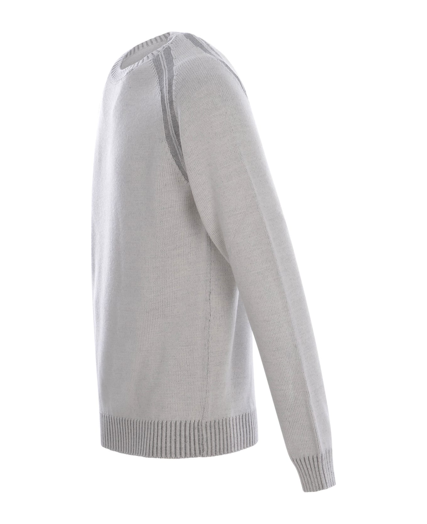 Jeordie's Sweater Jeordie's In Merino Wool - Grigio