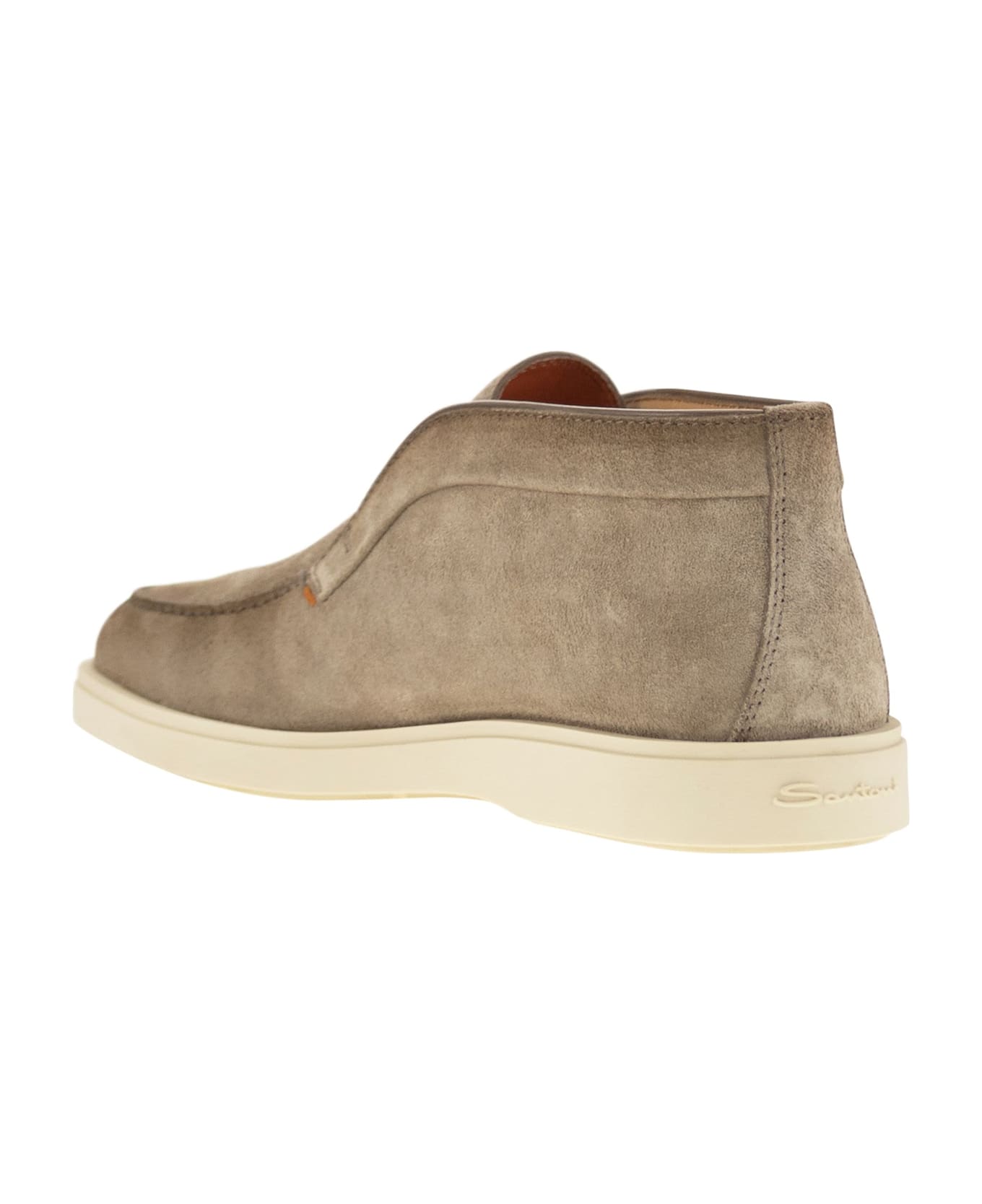 Santoni Suede Desert Boot - Beige