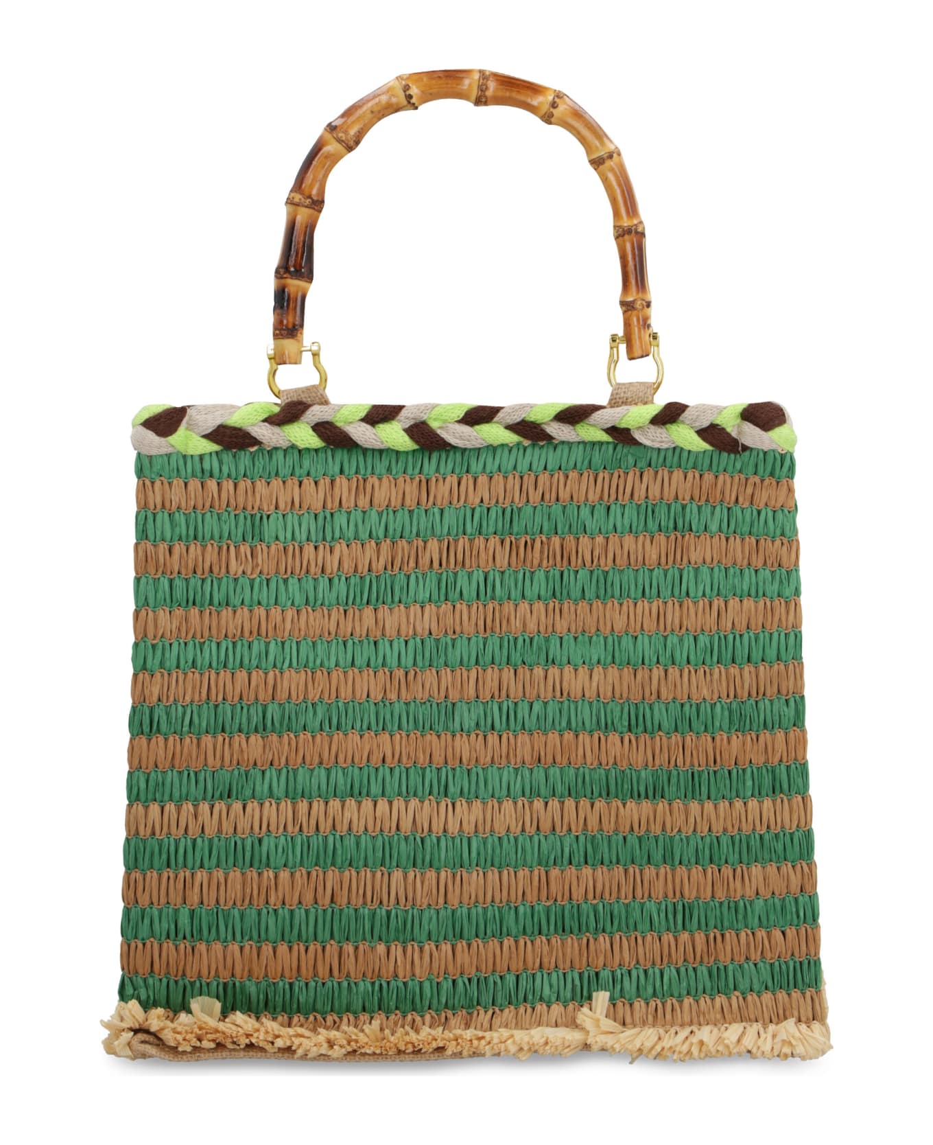 LaMilanesa Lipari Raffia Tote Bag - Multicolor