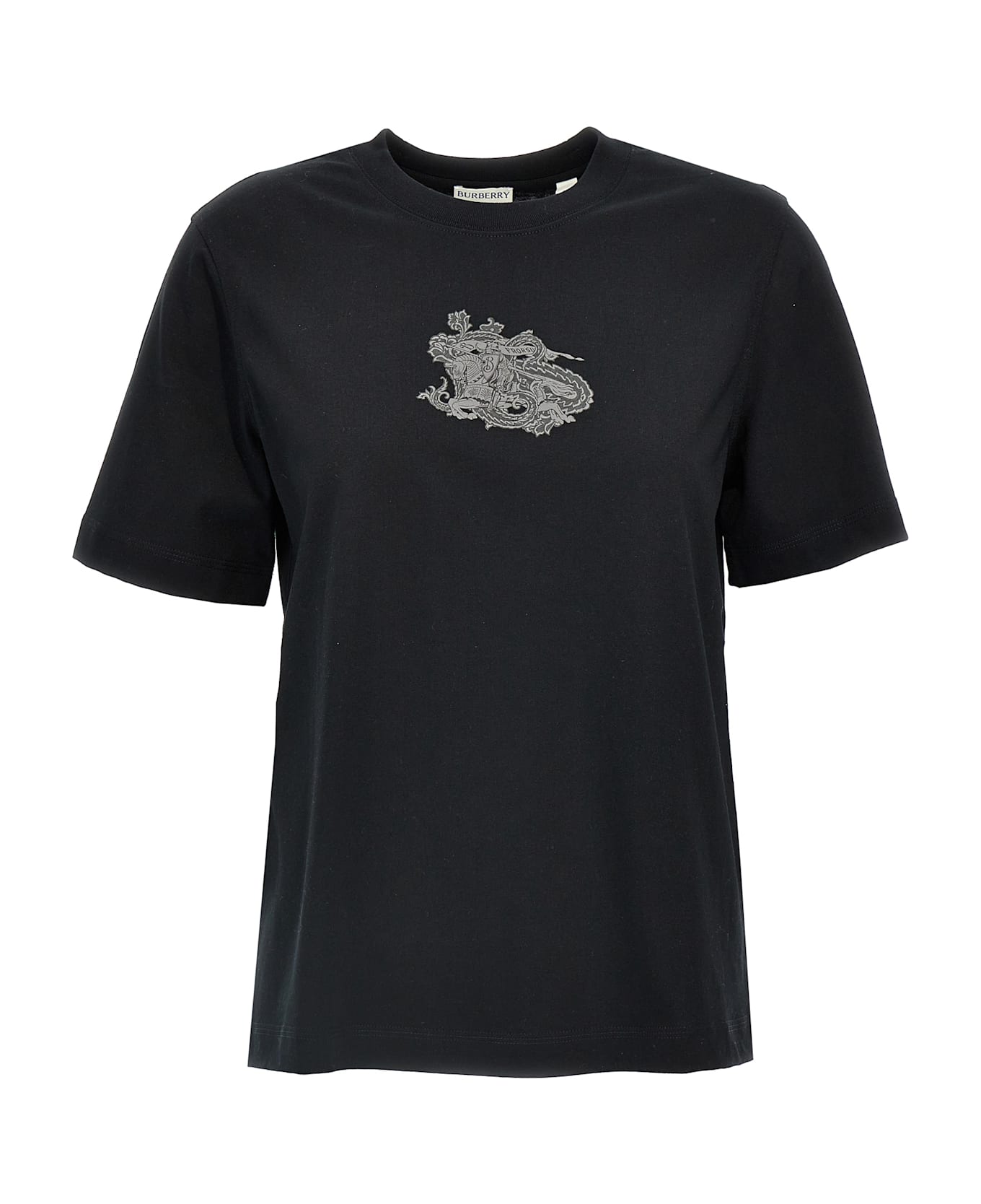 Burberry Logo Print T-shirt - Black  