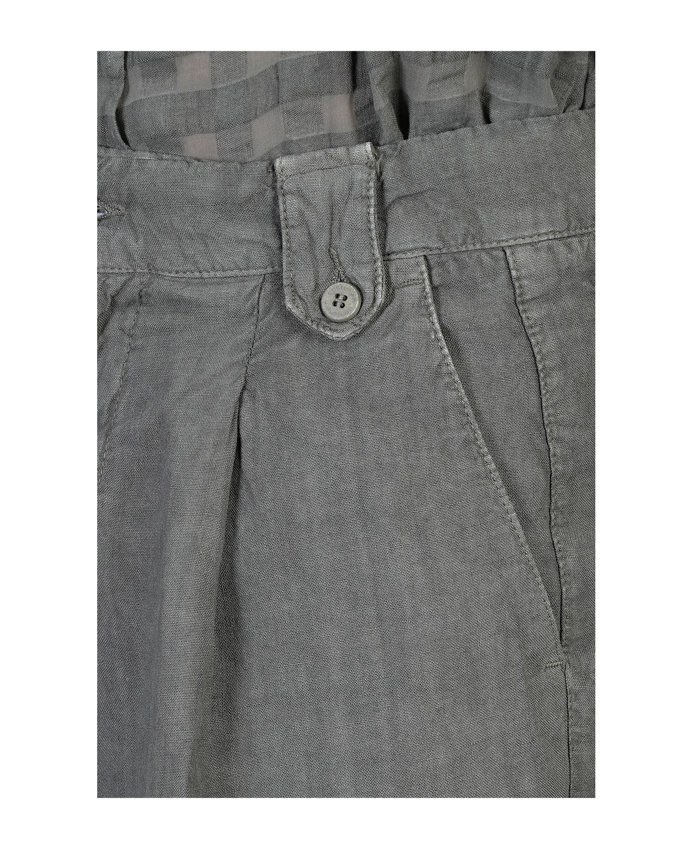 costumein Miaky B Shorts In Green Linen - green