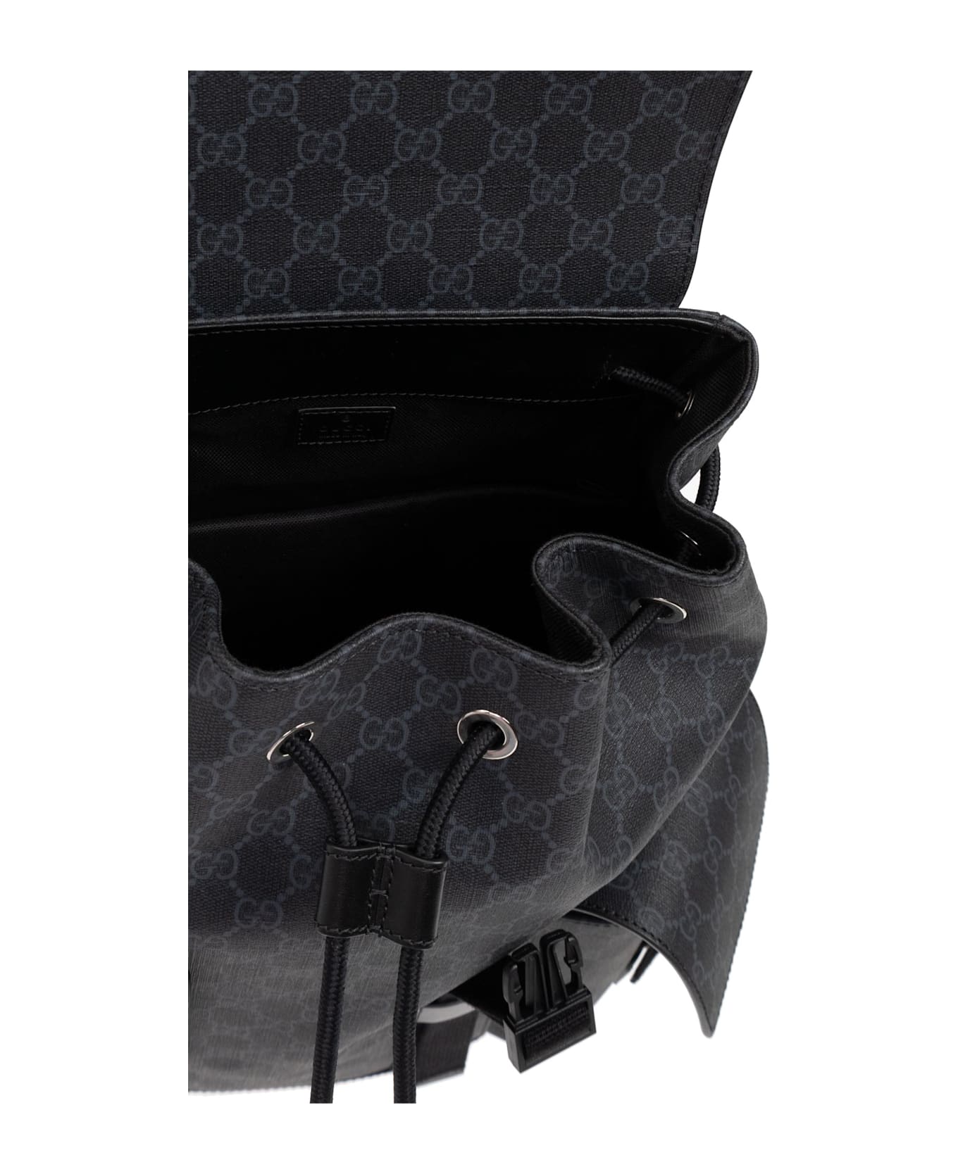 Gucci Backpack With Monogram - BLACK