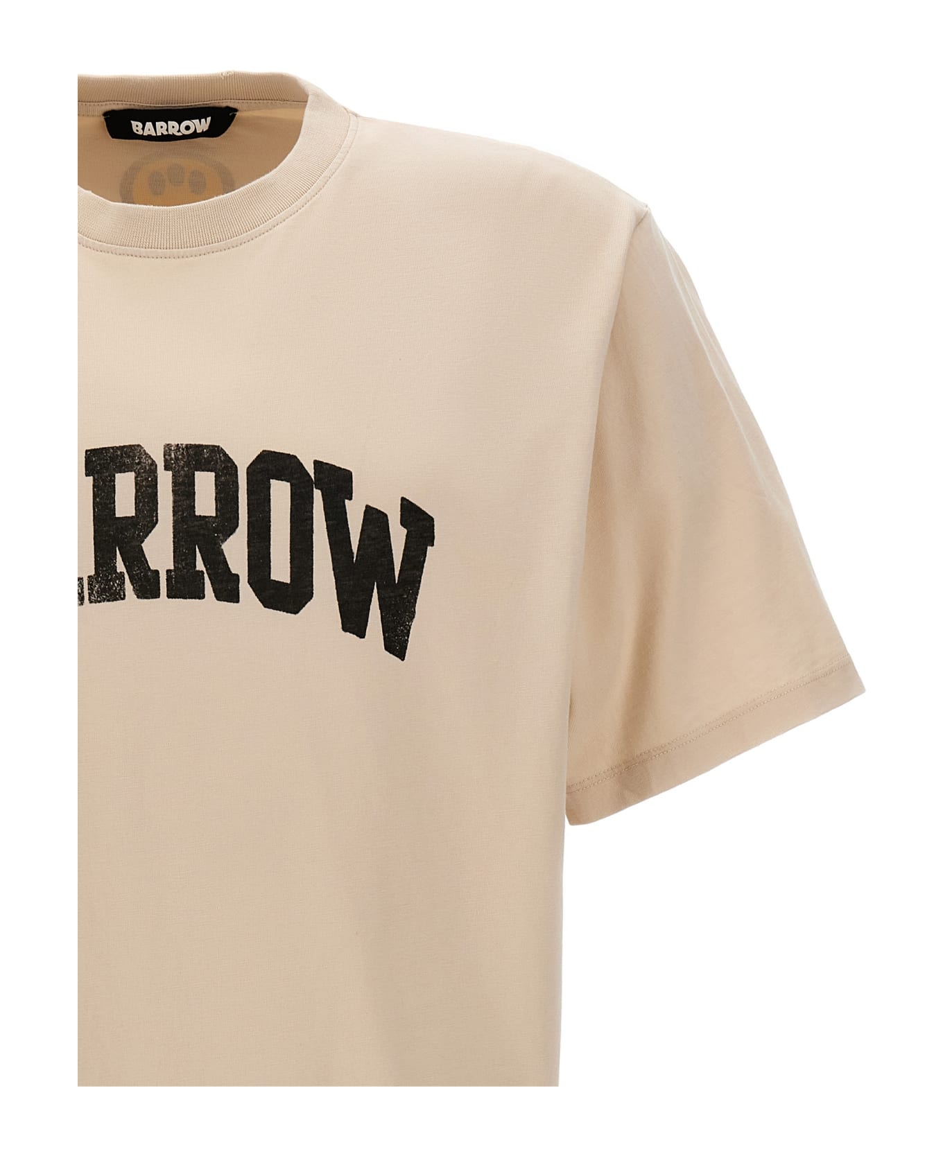 Barrow Logo Print T-shirt - Beige