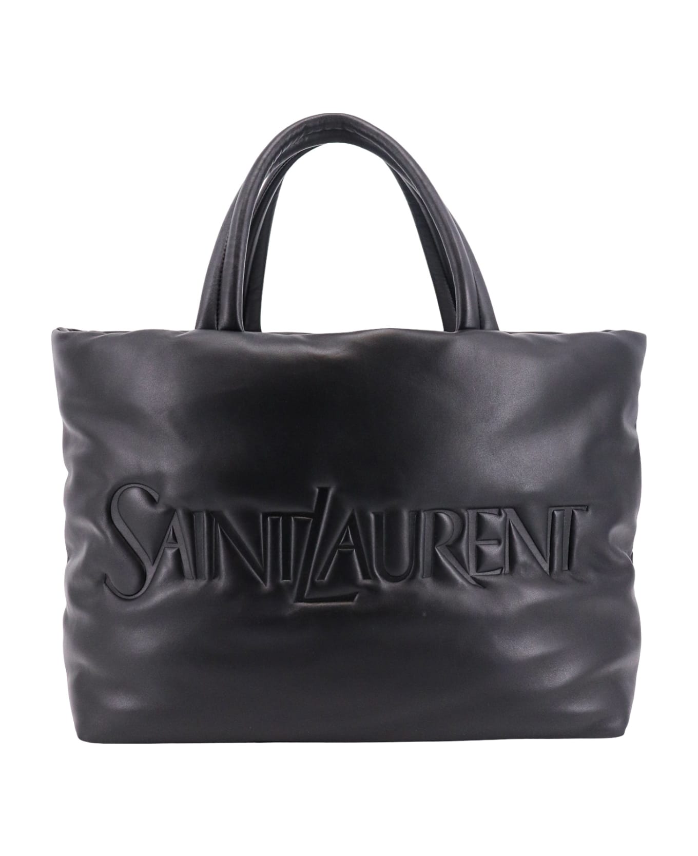 Saint Laurent Tote Bag With Logo - Black トートバッグ