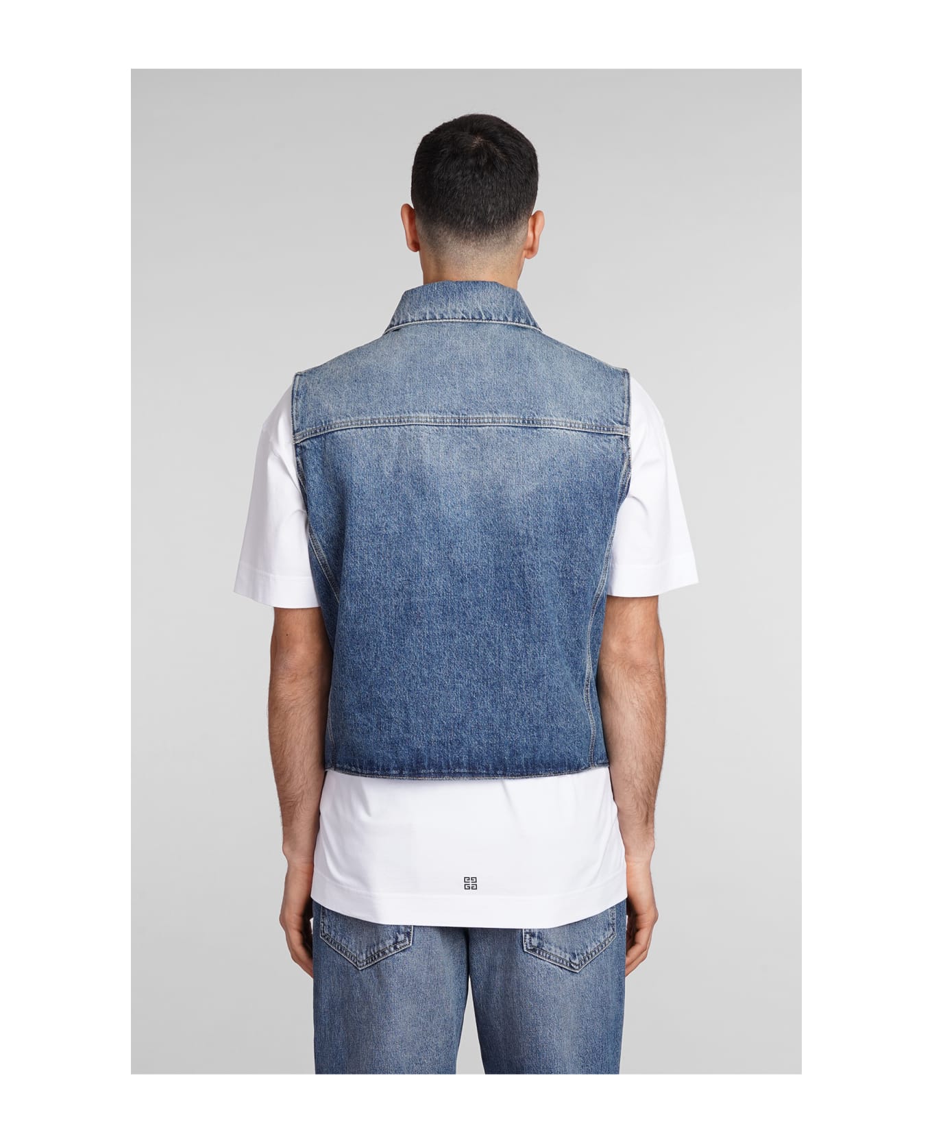 Givenchy Vest In Blue Cotton - blue ベスト