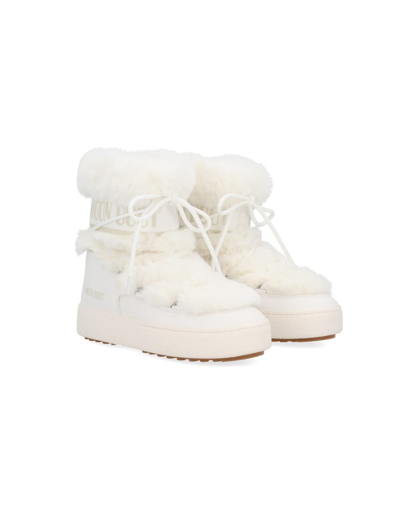 Moon Boot Boot "ltrack Low Faux Fur" - WHITE