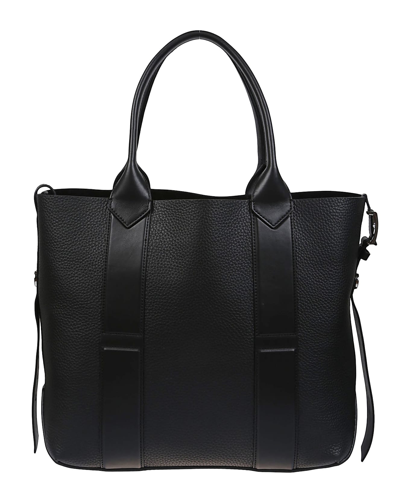 Hogan Medium Script Shopping Bag - Nero