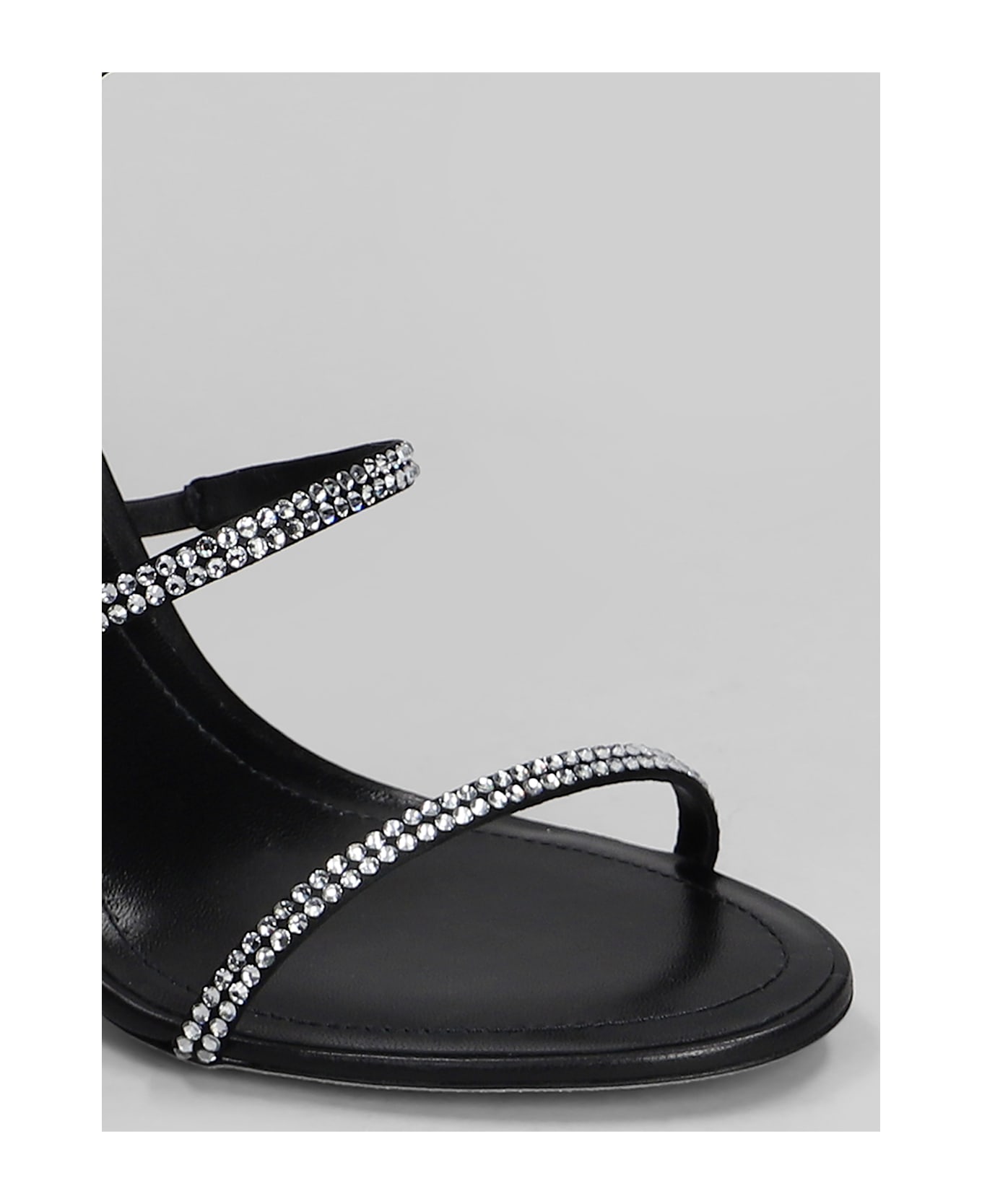 René Caovilla Cleo Sandals In Black Leather - black