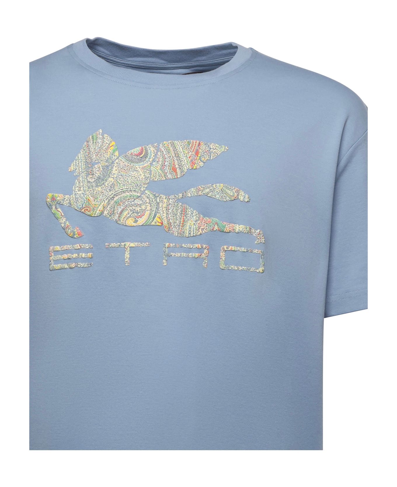 Etro Cotton T-shirt With Logo Print