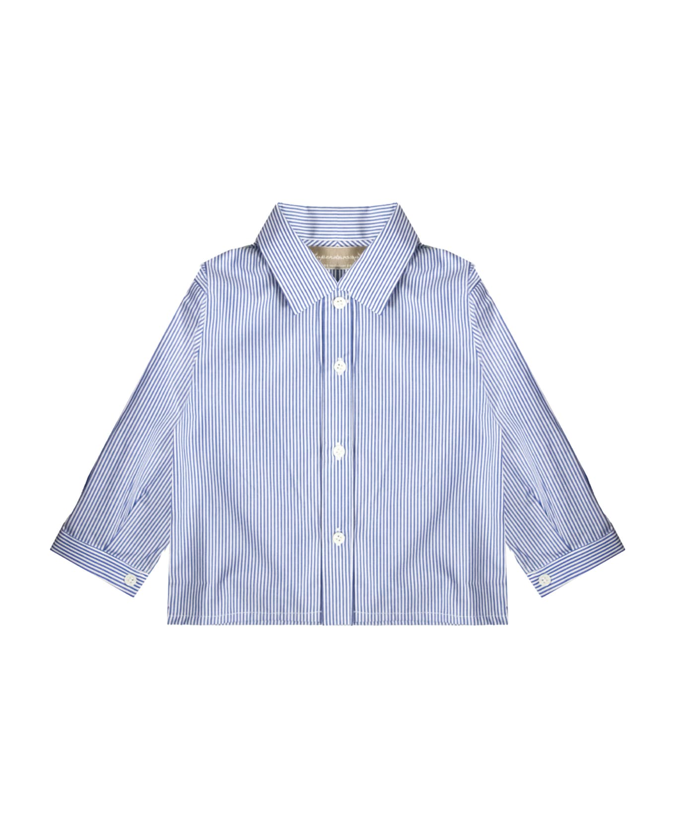 La stupenderia Cotton Shirt - Light blue