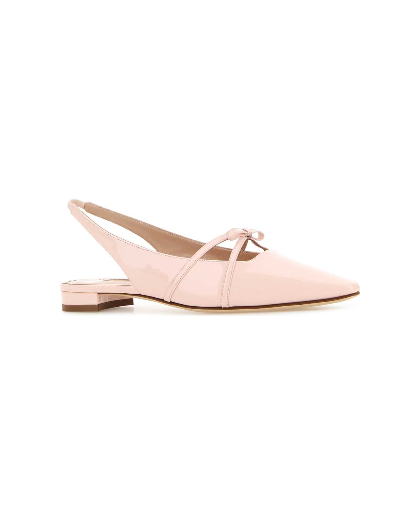 Manolo Blahnik Pastel Pink Leather Dariasli Ballerinas - LPNK