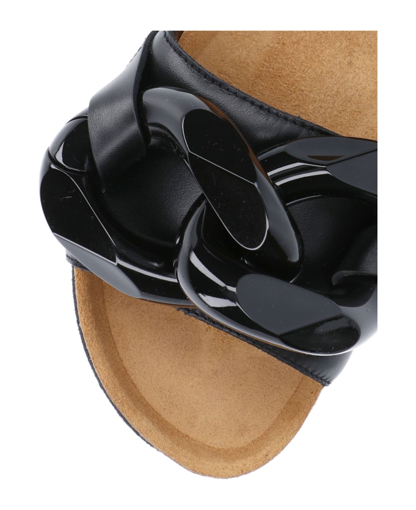 J.W. Anderson 'chain' Slide Sandals - Black   サンダル