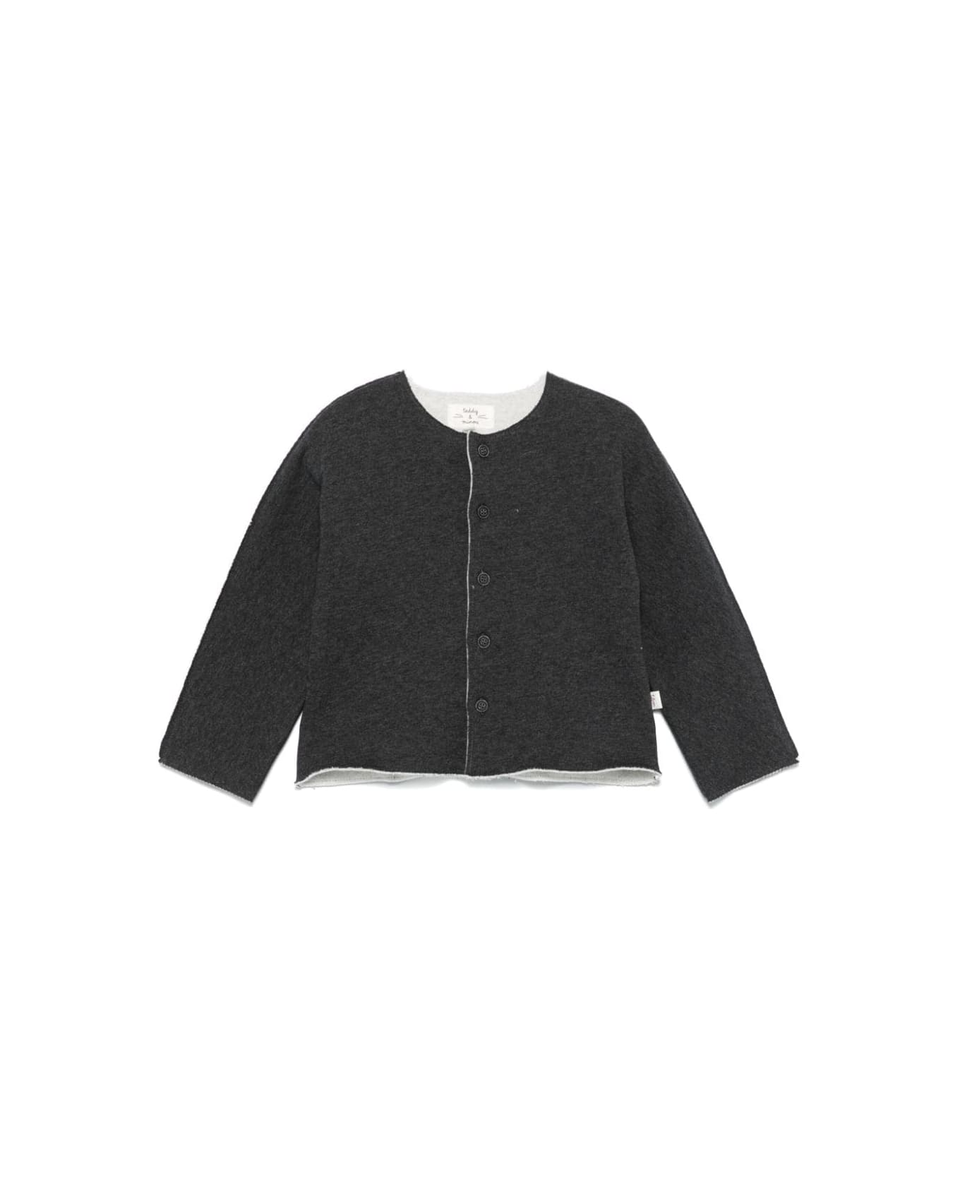 Teddy & Minou Cardigan Con Bottoni - Black