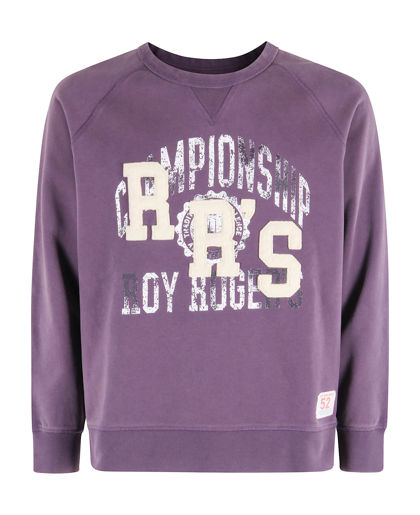 Roy Rogers Crew Neck Sweater Championship - Stone Wash Violet