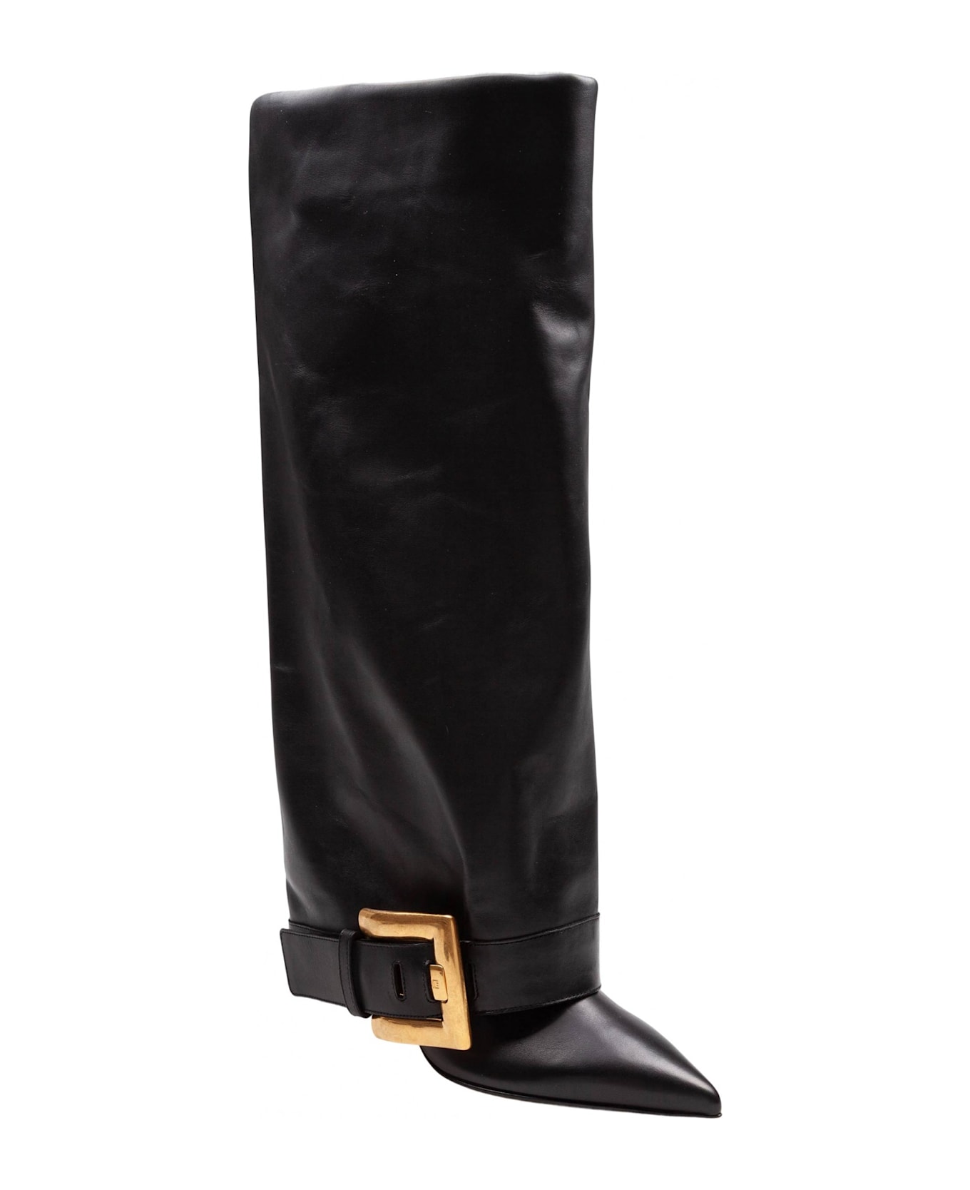 Balmain Boot Anthem-calfskin - Noir