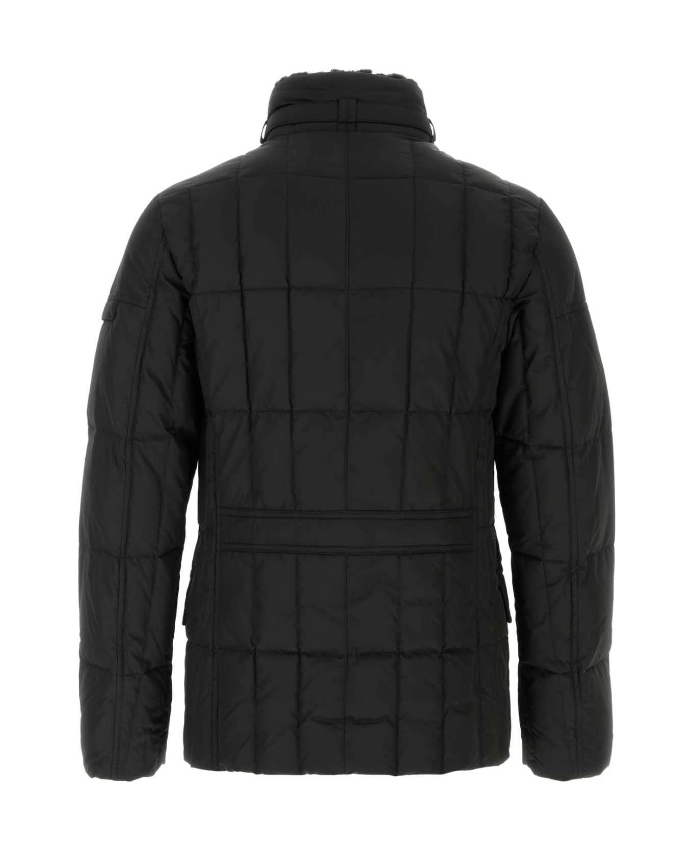 Moorer Black Polyester Siro Down Jacket - NERO