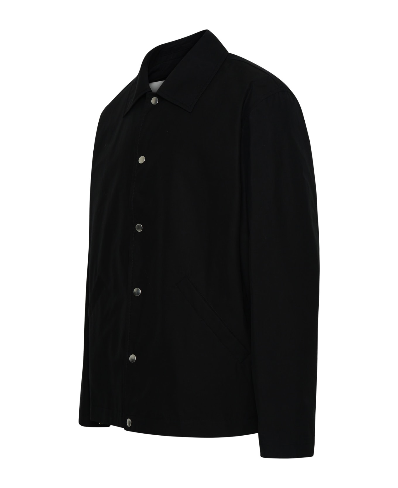 Jil Sander Black Cotton Jacket - Black