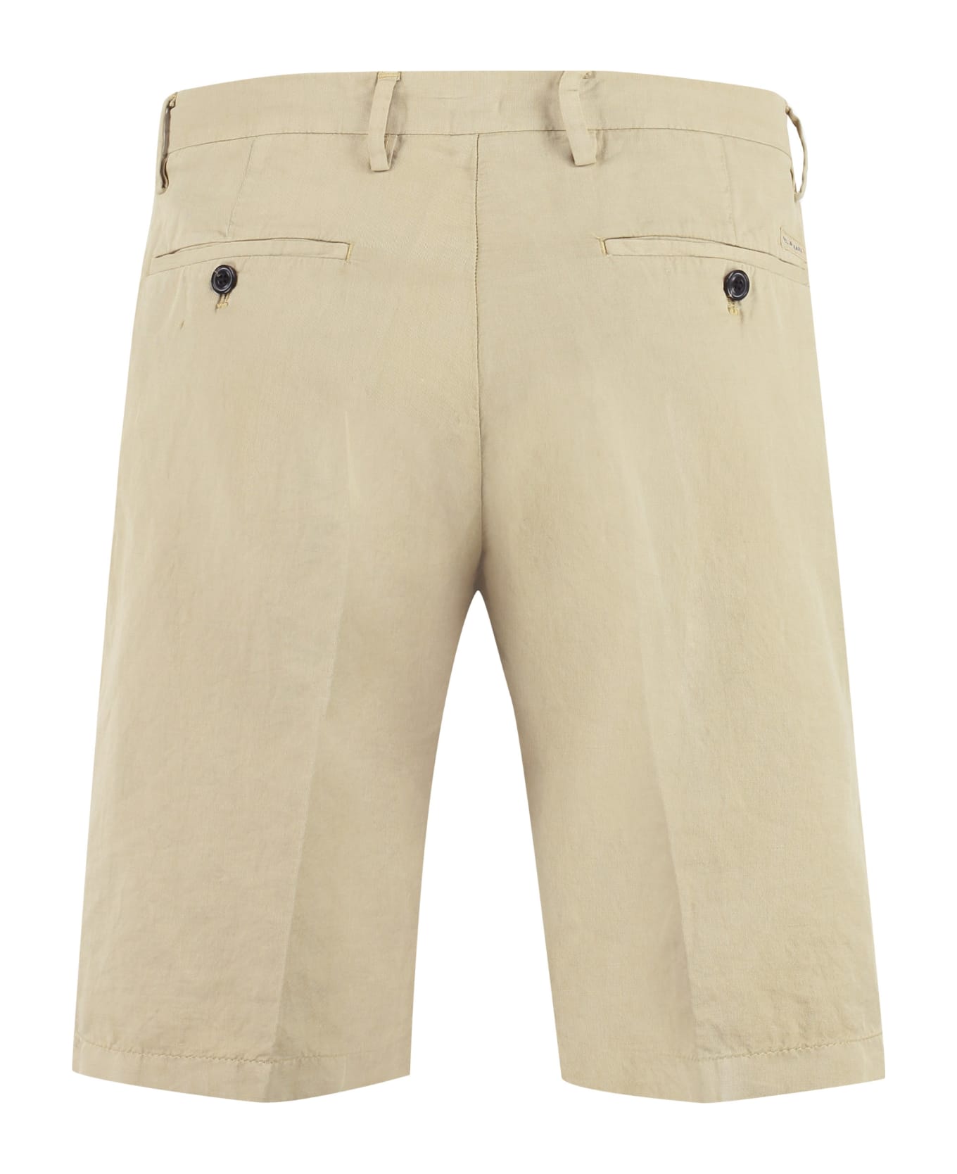 Paul&Shark Cotton And Linen Bermuda-shorts - Beige