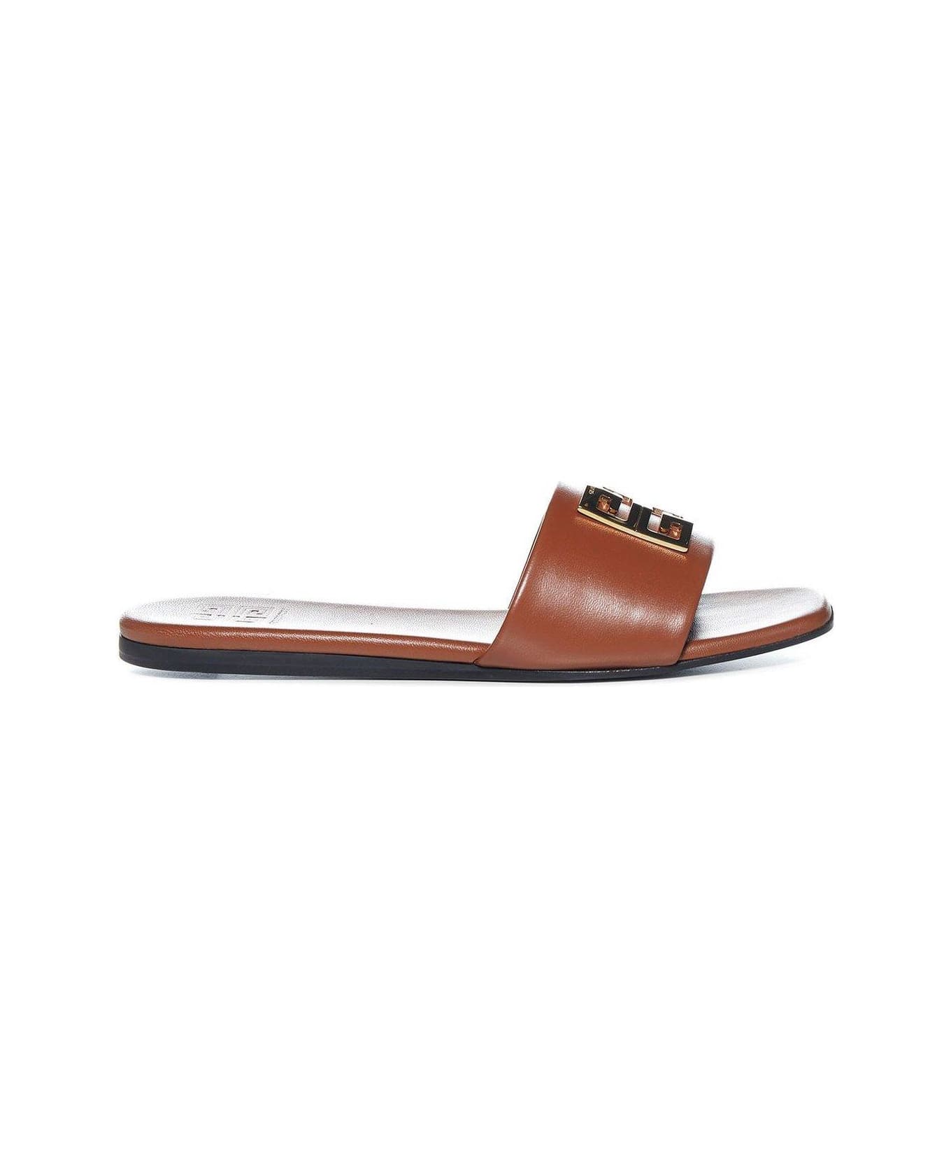 Givenchy 4g Motif Flat Sandals - BROWN