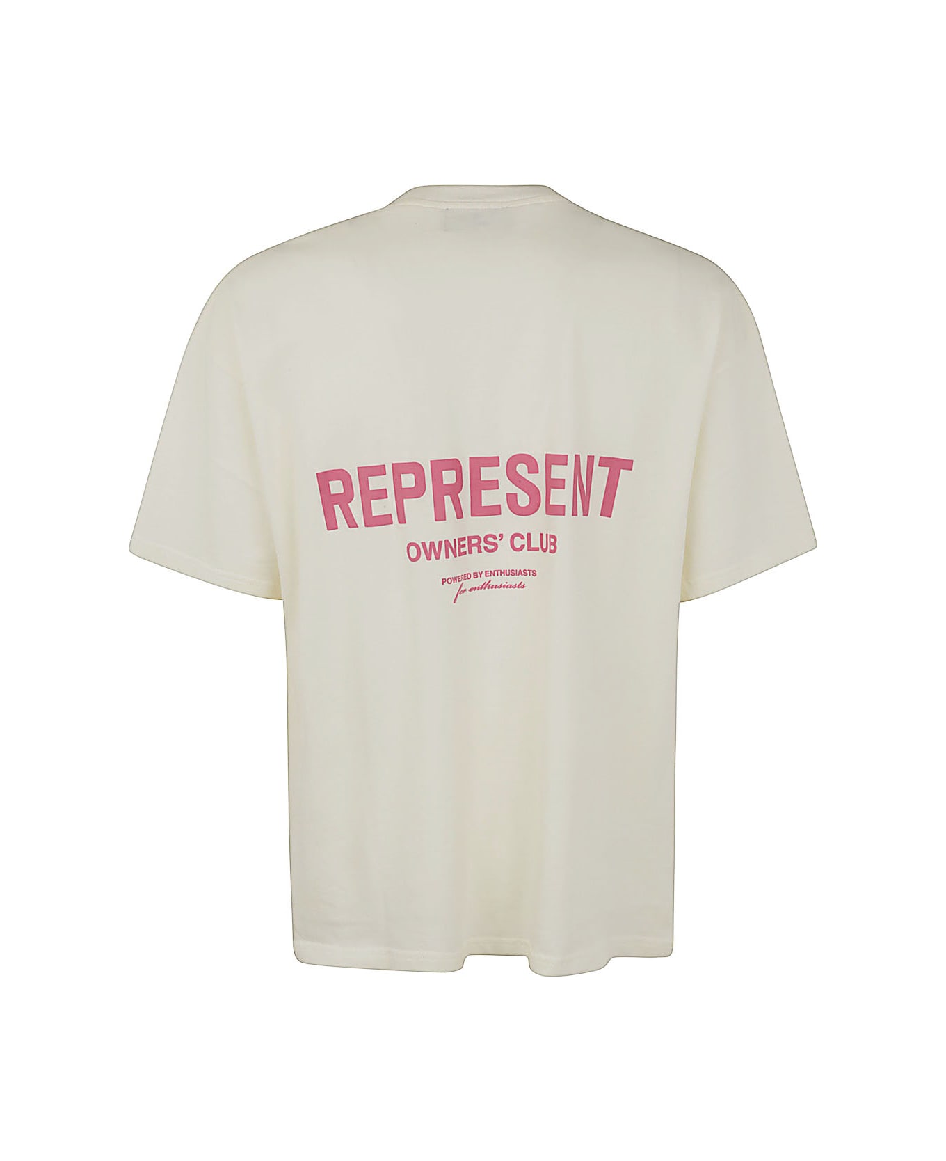 REPRESENT Owners Club T-shirt - White Bubblegum Pink
