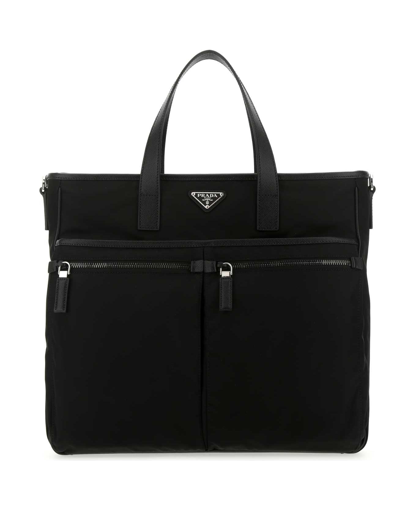 Prada Black Nylon Handbag - F0002