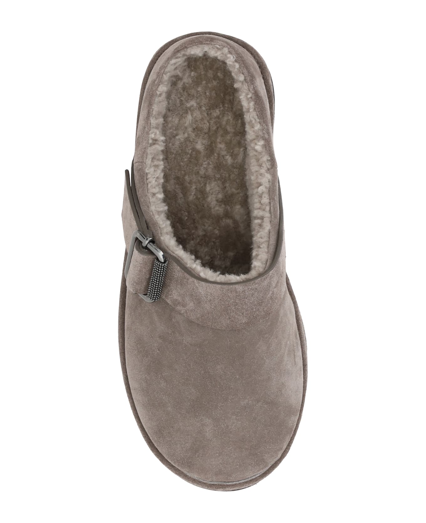 Brunello Cucinelli Fur Sabot