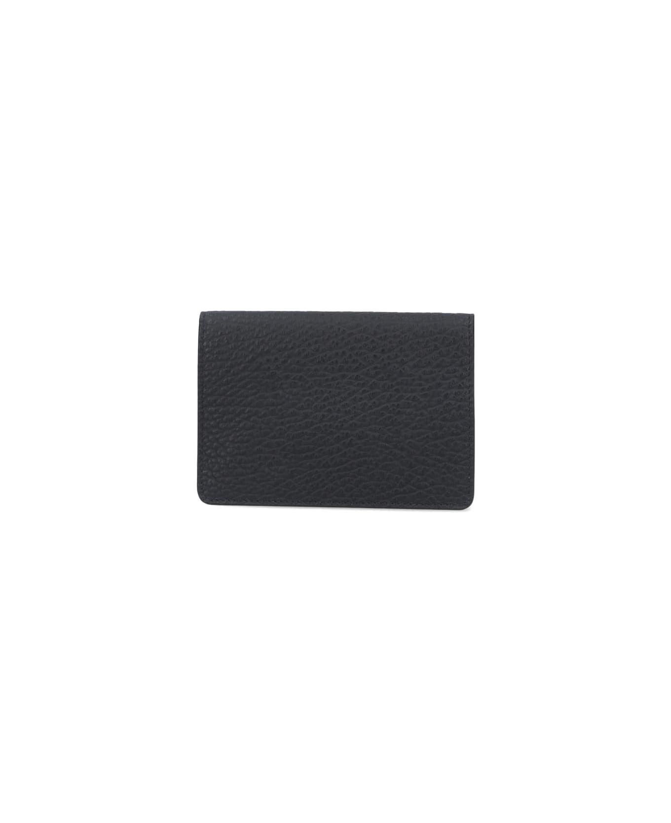 Maison Margiela Grained Leather Passport Case - Black  