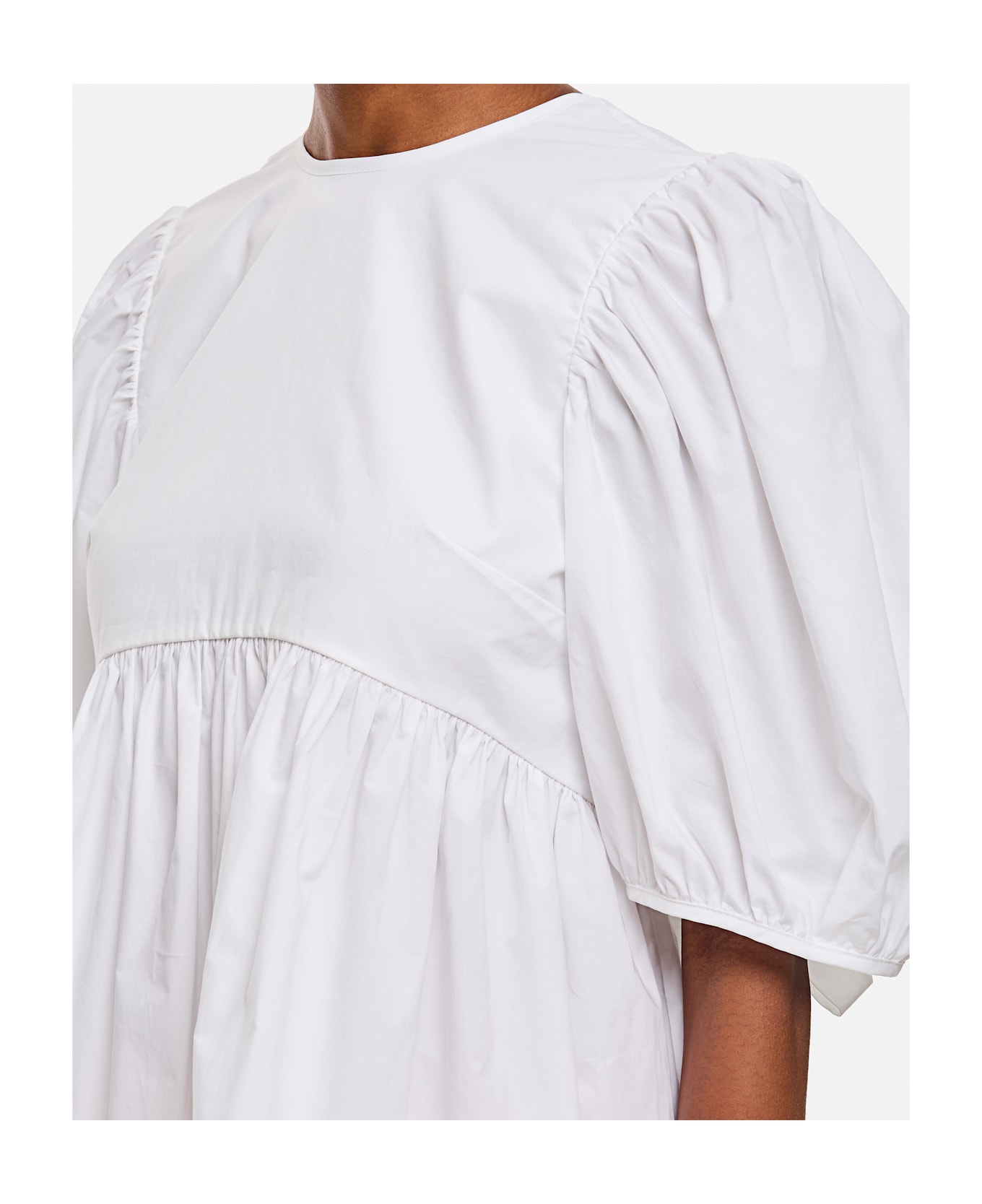 Cecilie Bahnsen Anisha Top Cotton White - White
