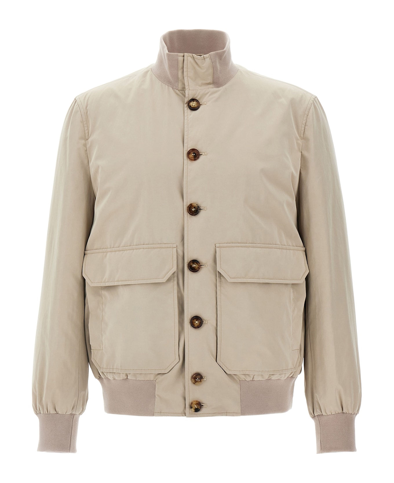 Brunello Cucinelli Water Repellent Bomber Jacket - Beige