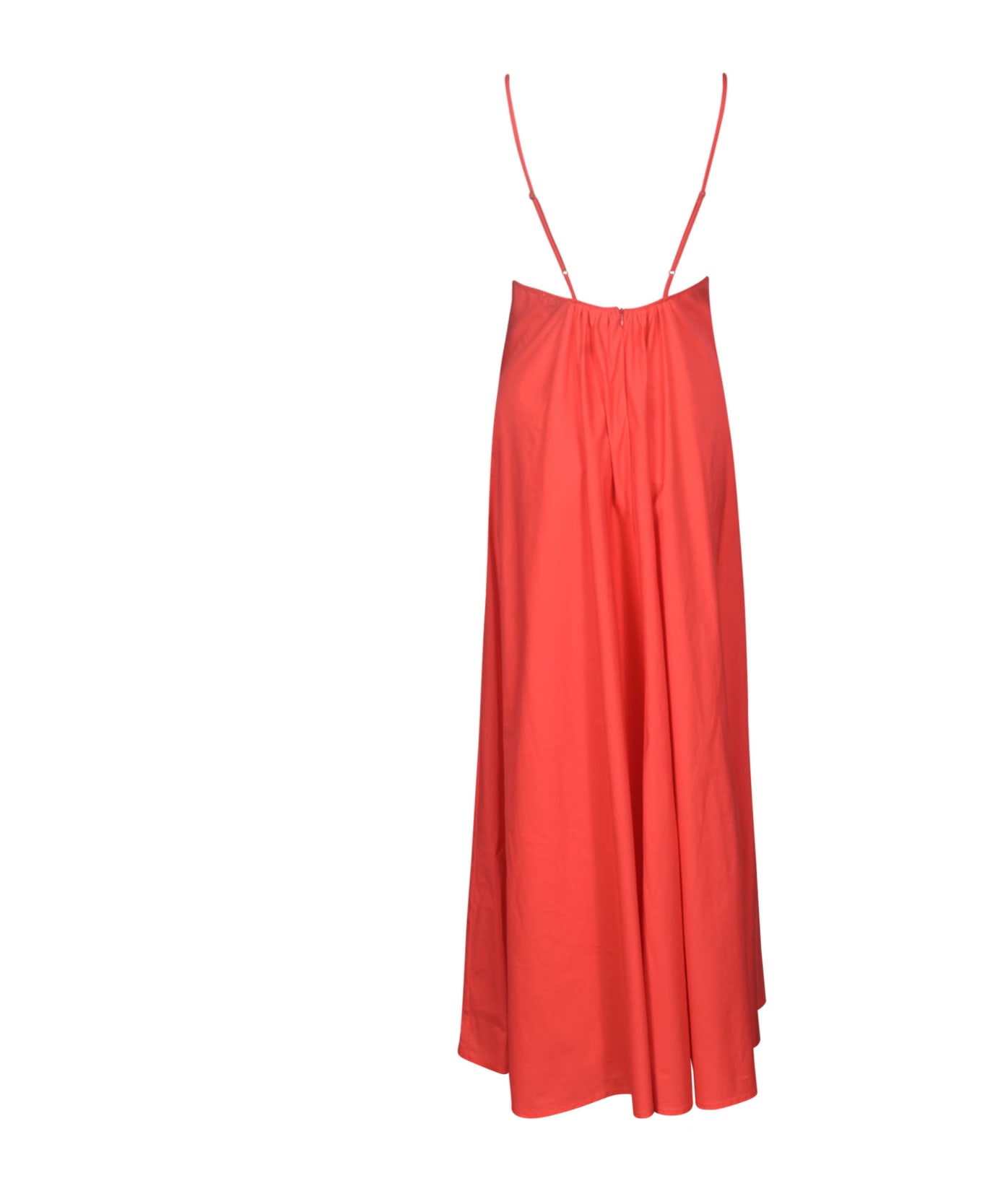 Forte_Forte V-neck Sleeveless Dress - Corallo ワンピース＆ドレス