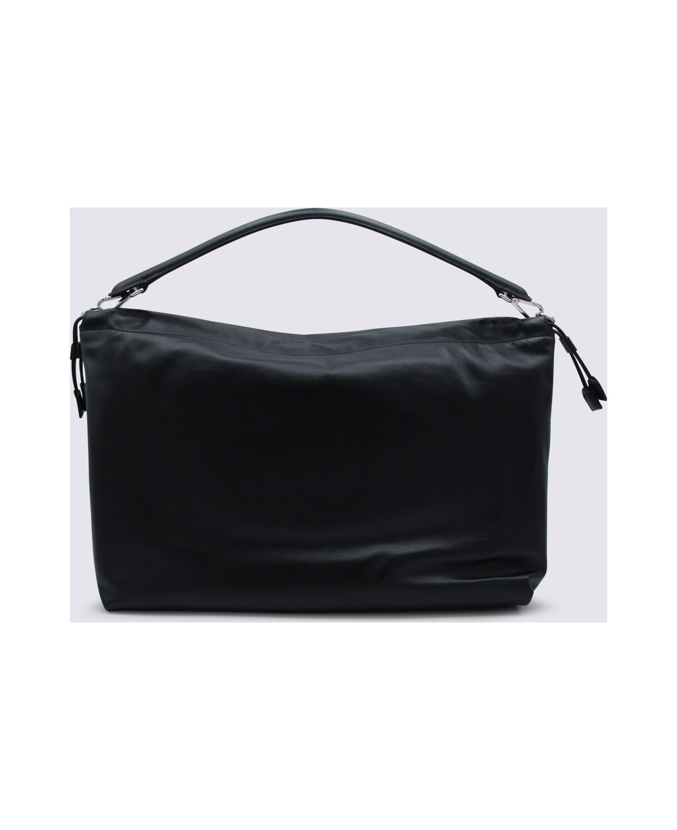 Fendi Black Leather Mamma Baguette Bag - Black