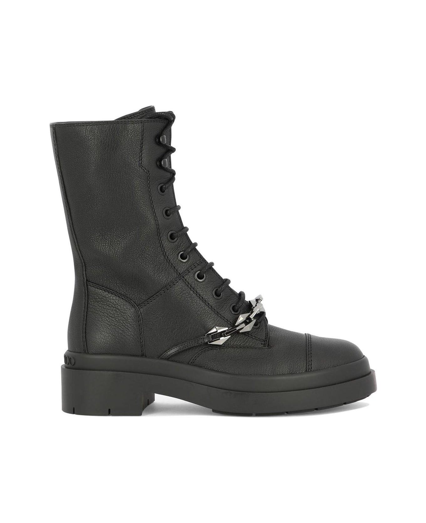 Jimmy Choo Nari Combat Boots - Black