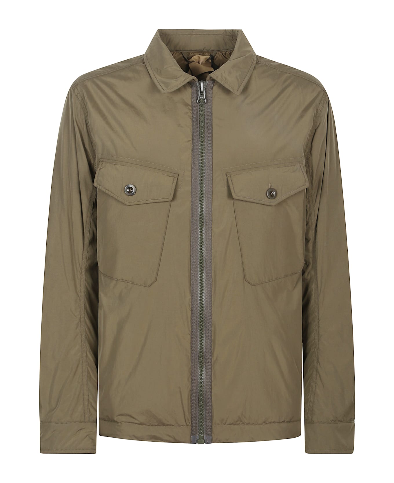 Ten C Lightweight Zip-up Jacket - Green