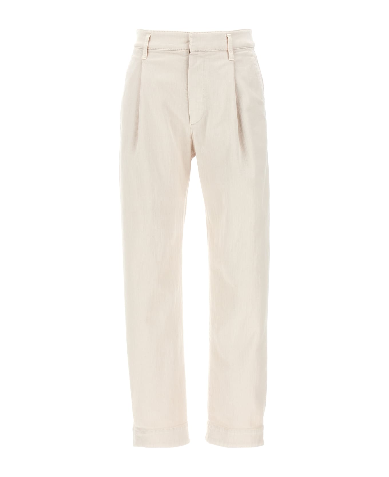 Brunello Cucinelli Stretch Denim Pants - Beige