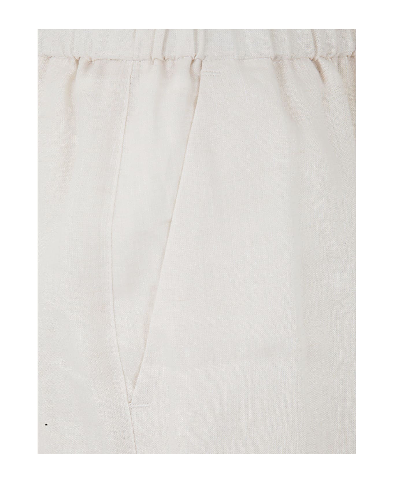 Peserico Elastic Regular Trousers - Natural White ボトムス