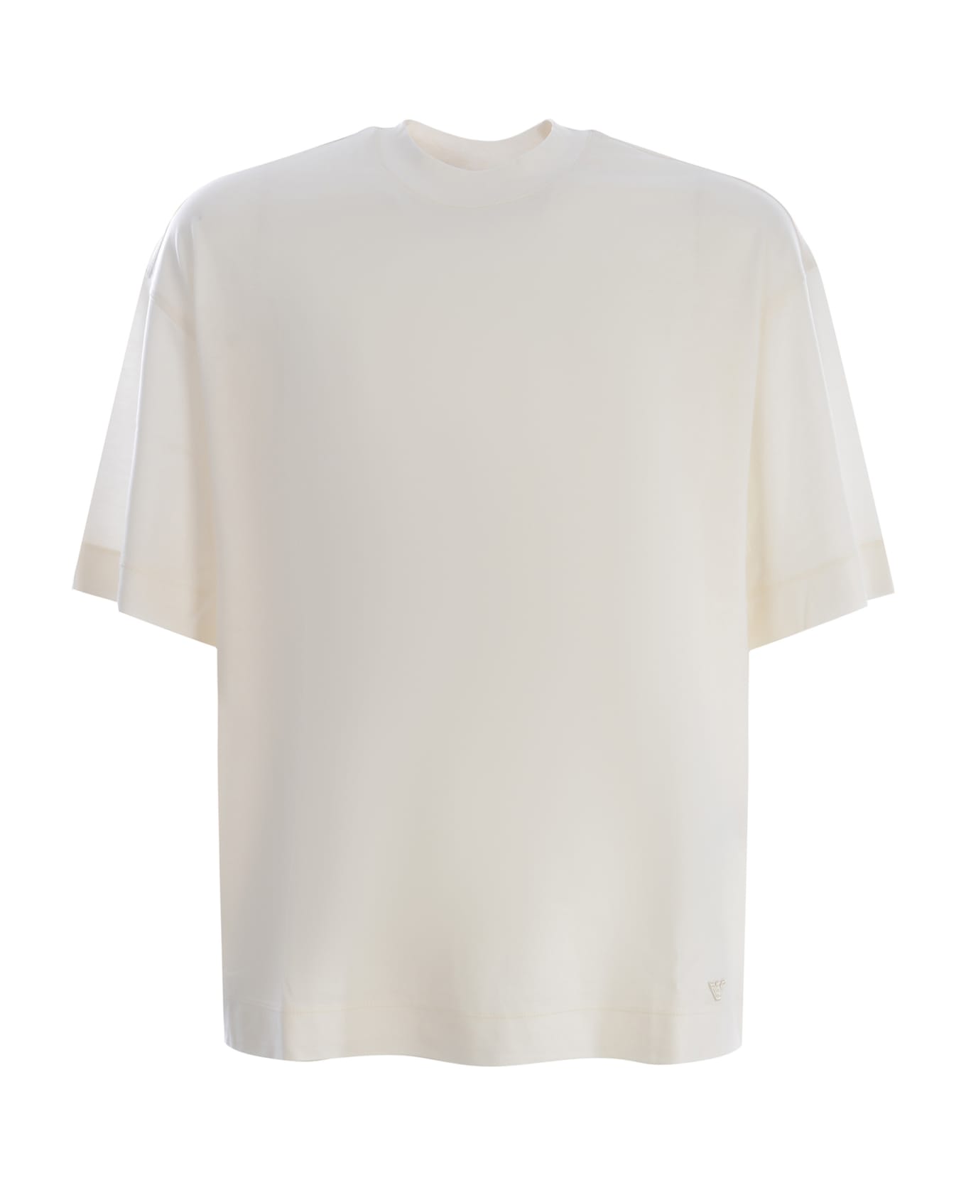 Emporio Armani T-shirt Emporio Armani Made Of Cotton - Crema シャツ