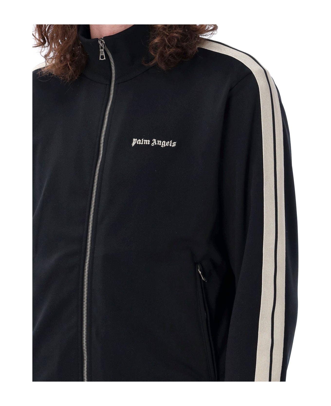 Palm Angels Classic Logo Track Jacket - Black フリース
