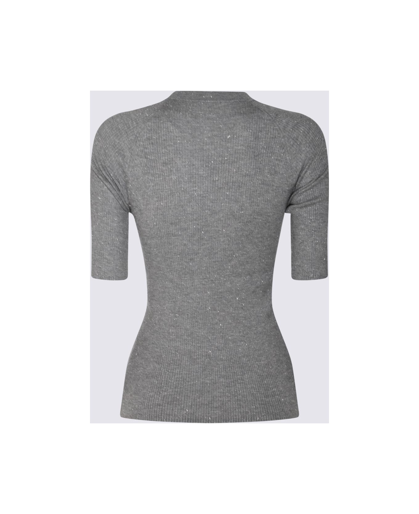 Brunello Cucinelli Grey Wool Knitwear - GREY