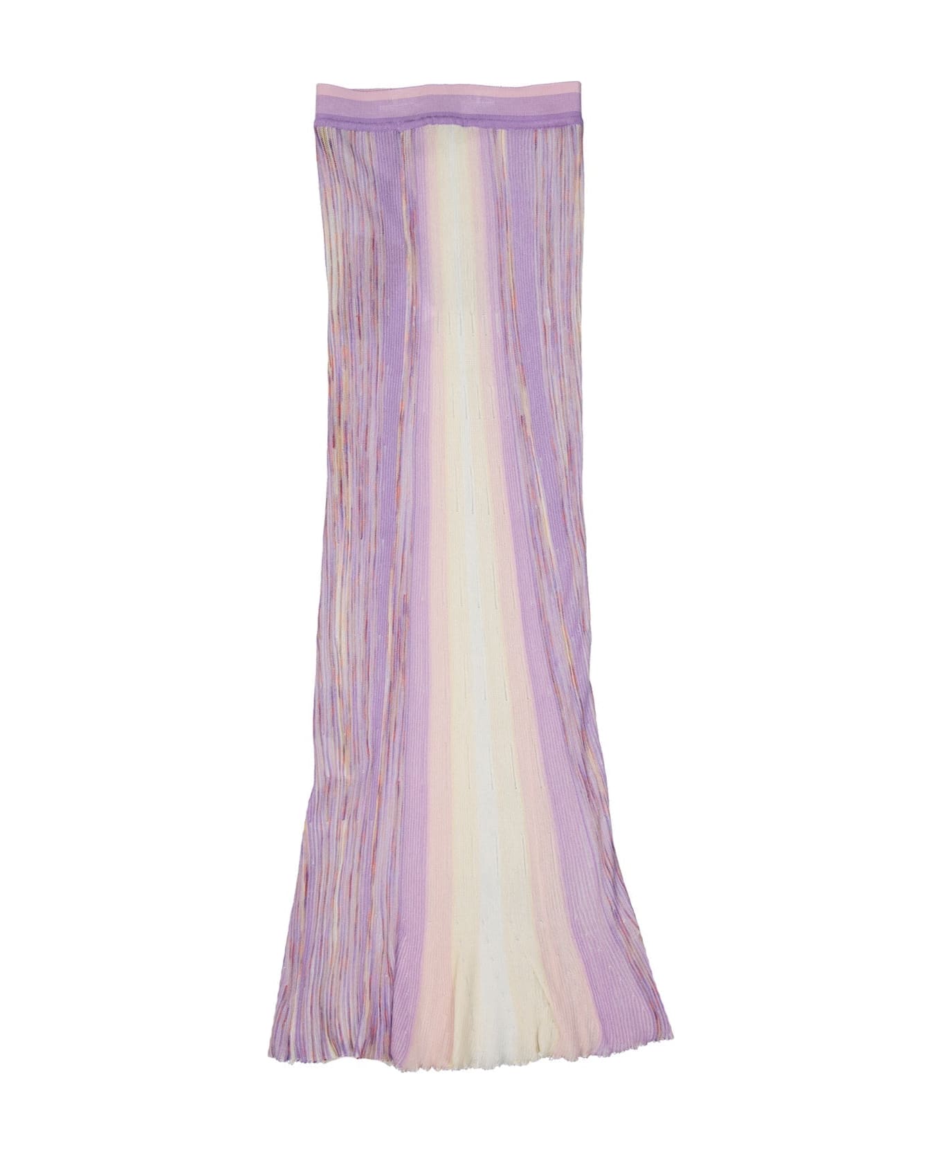Missoni Elastic Maxi Skirt - Lilac