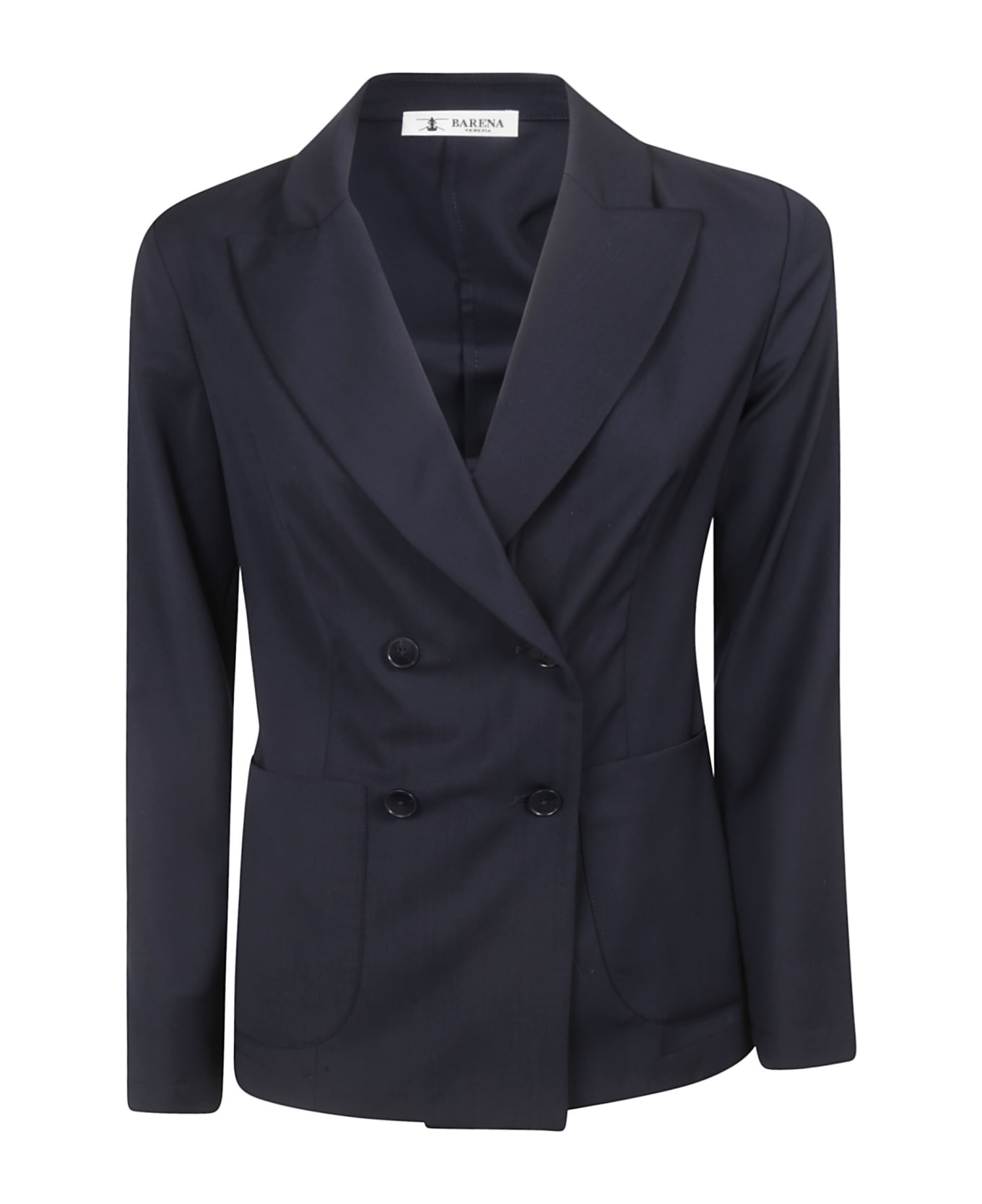Barena Double Breasted Blazer - Navy