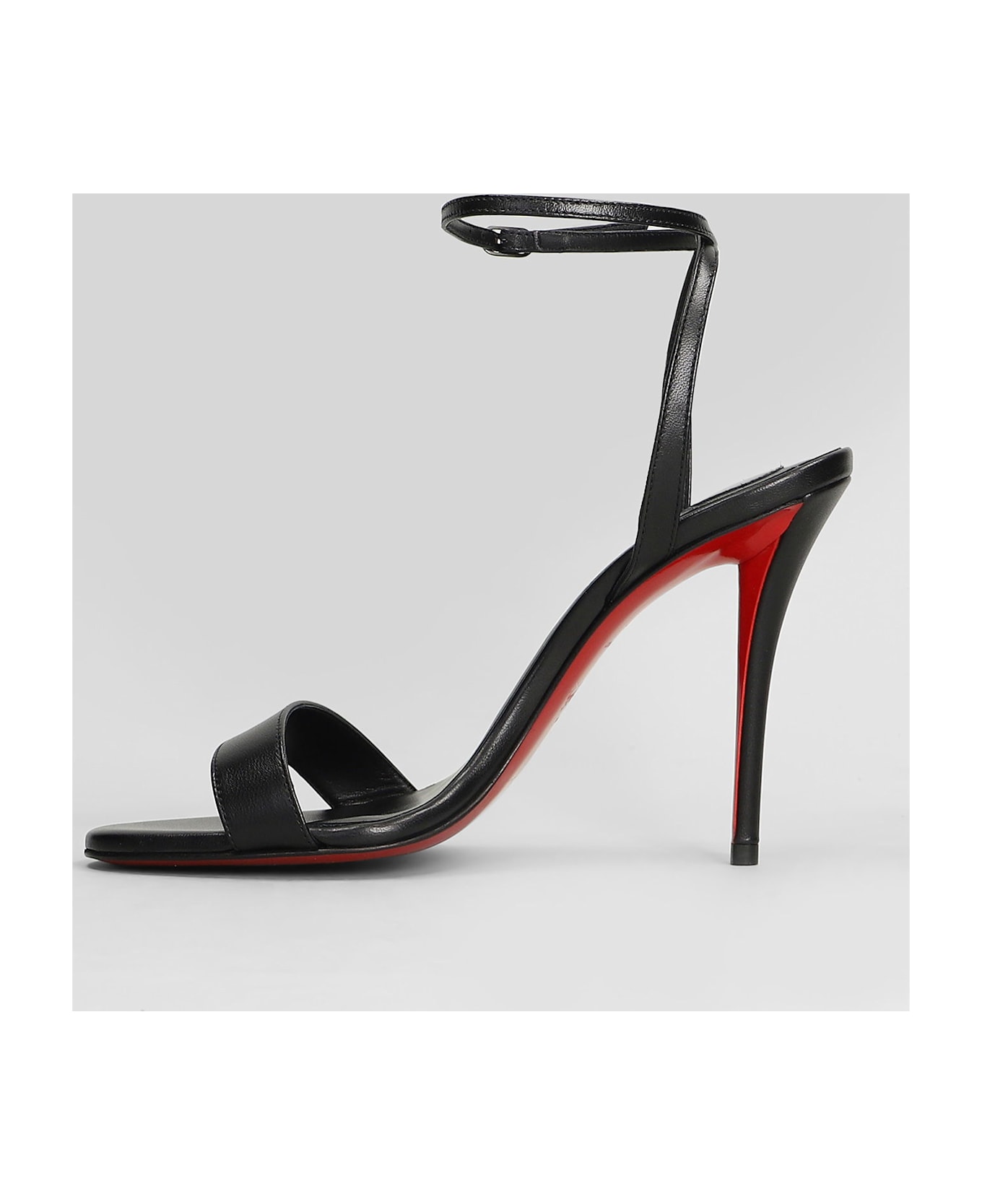 Christian Louboutin Miss Z Sandal 100 Sandals In Black Leather - black