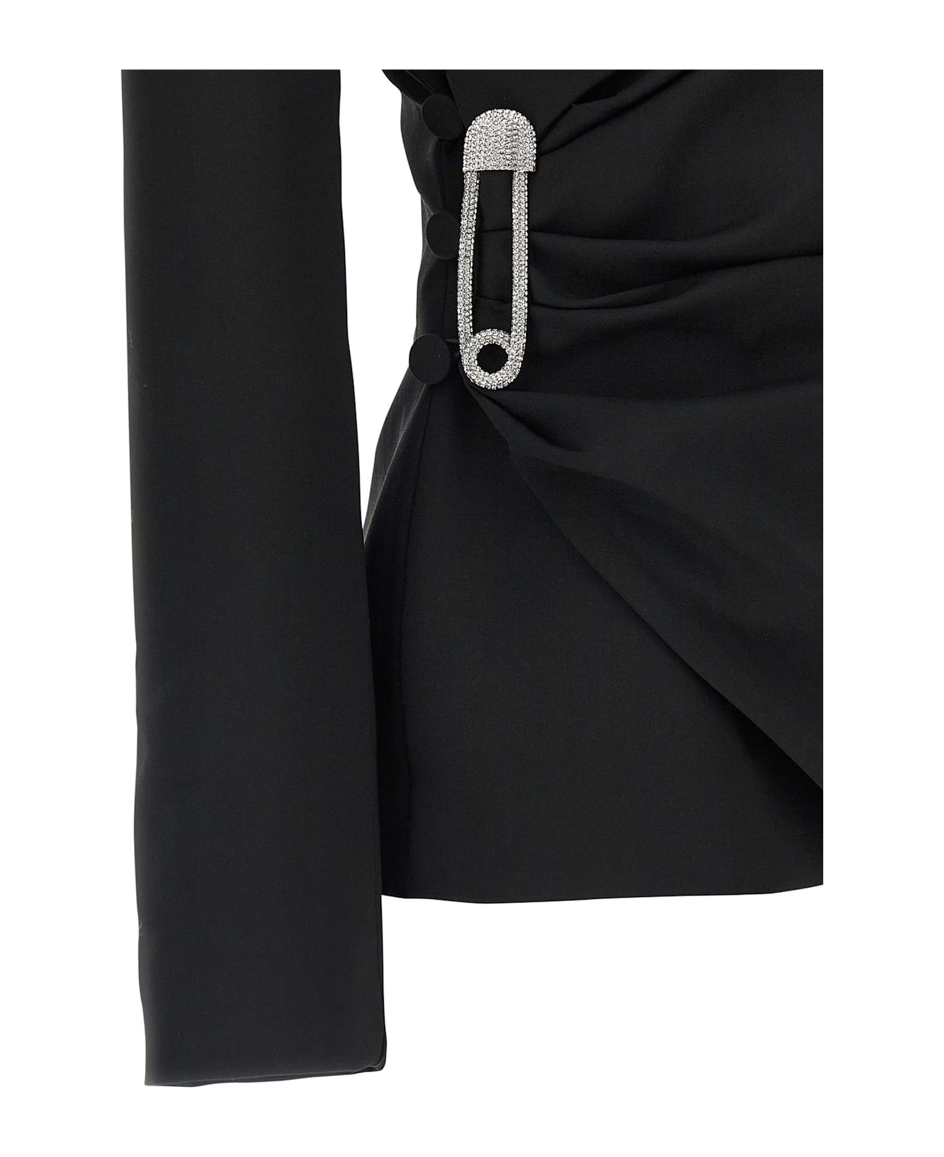 Giuseppe di Morabito Asymmetrical Blazer - Black