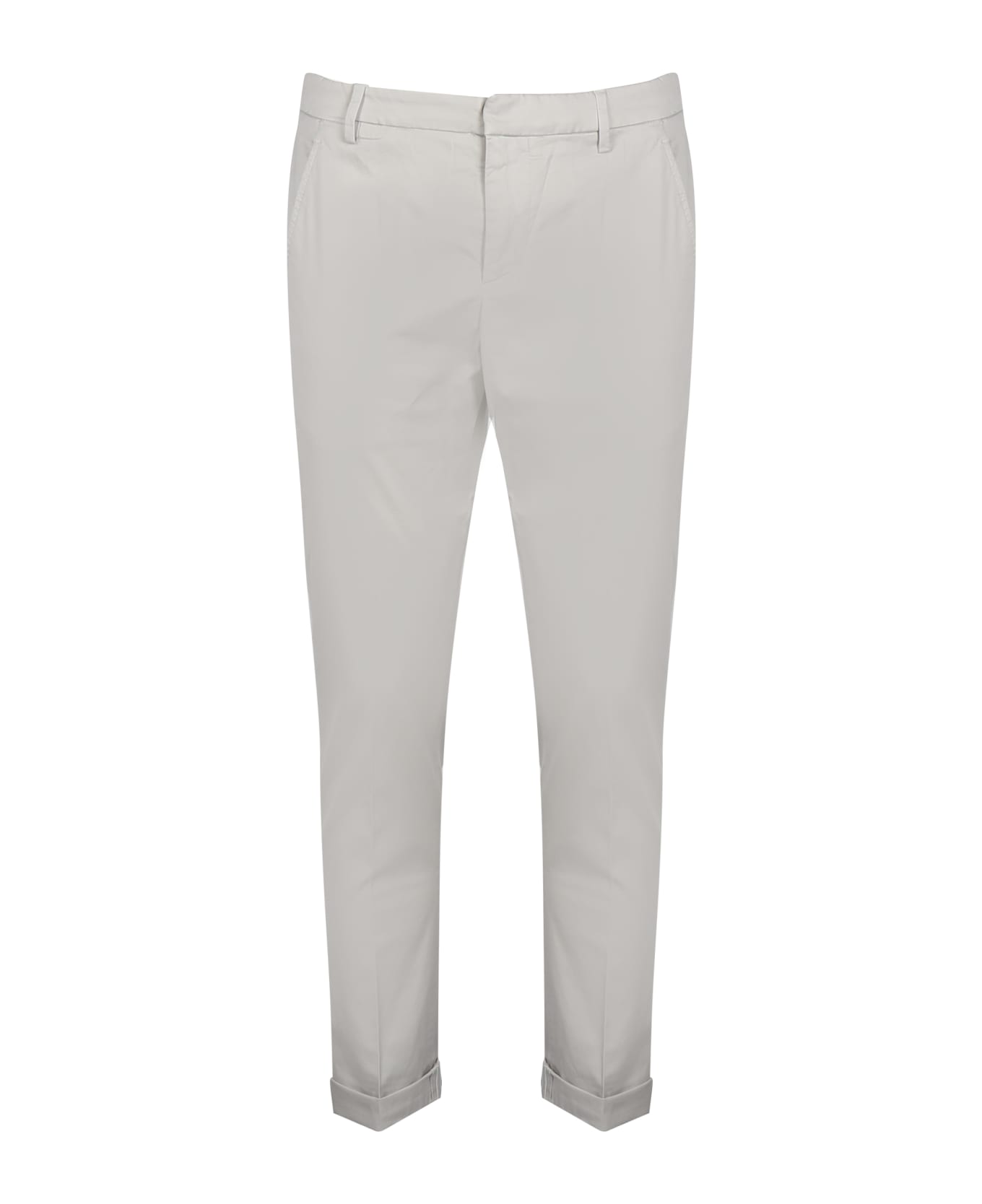 Dondup Gaubert Chino Pants In Cotton - Light grey