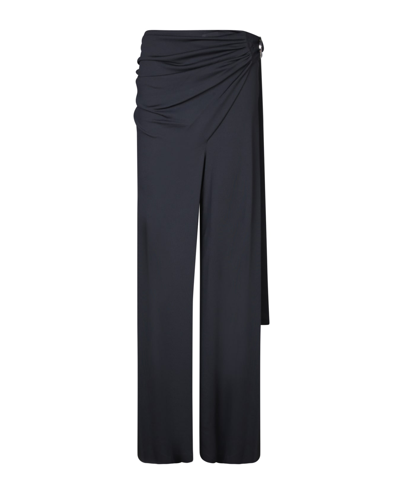 Paco Rabanne Black Jersey Knotted Trousers - Paco Rabanne - Black