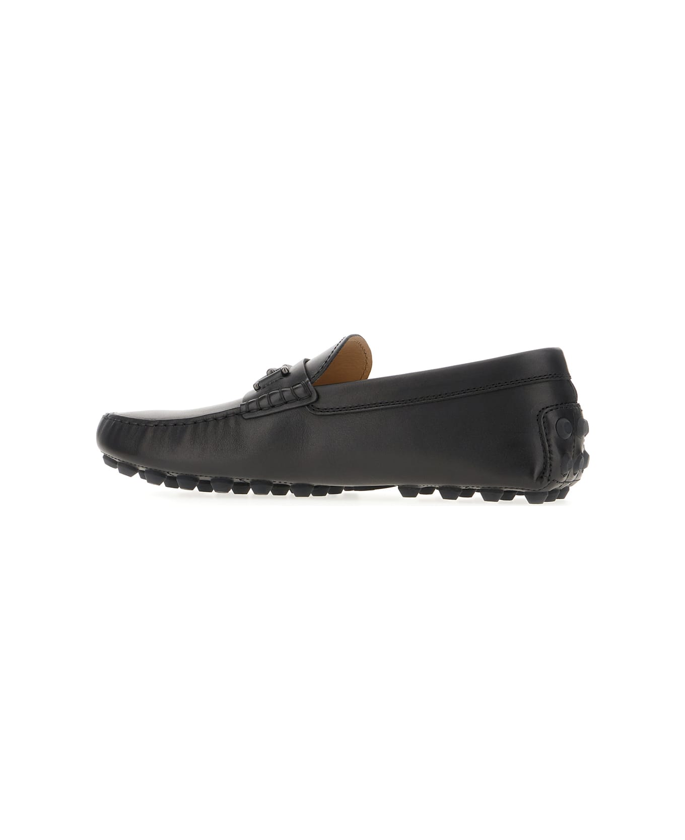 Tod's Black Leather Loafers - BLACK