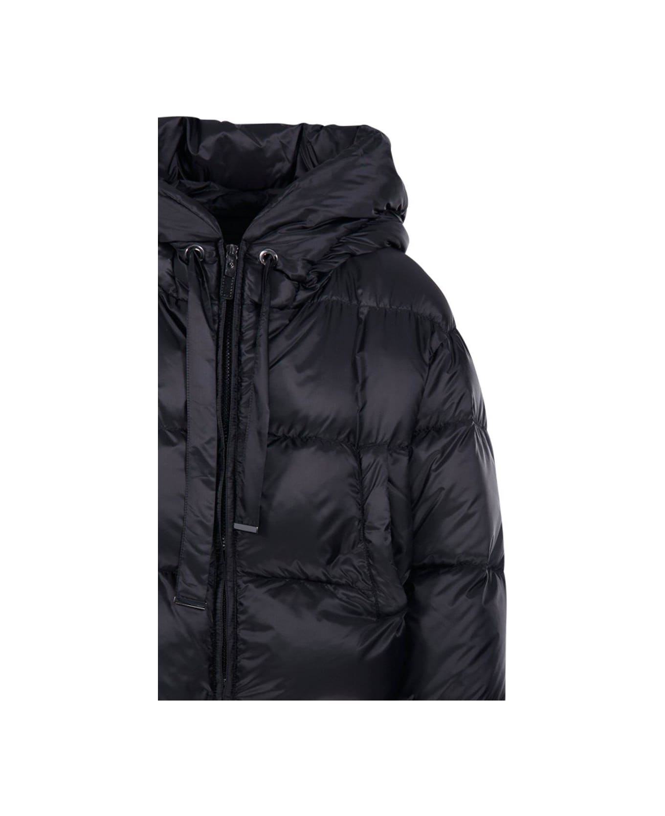 Max Mara The Cube Hooded Padded Coat - Black