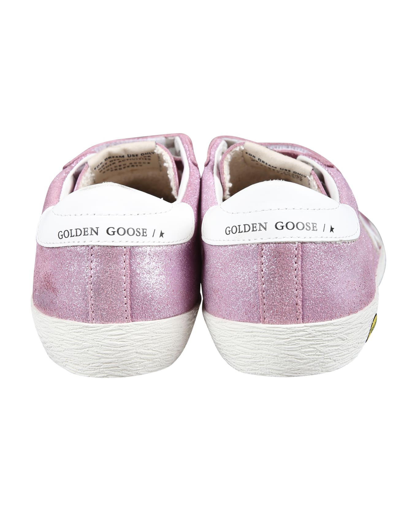 Golden Goose Purple Old School Sneakers For Girl With Star - Pink